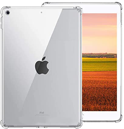 Zcooooool Hülle für iPad 9/8/7 (10,2 Zoll, 2021/2020 / 2019 Modell, 9. / 8. / 7. Generation) Verstärkte Ecken Abdeckung für iPad 10,2 Soft TPU für iPad Hülle