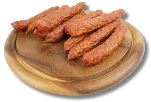 220g Pfefferbeiser von der Landmetzgerei Bühler aus 100% Deutschem Fleisch Perfekt als Snack oder fürs Vesper Würziger Pfeffergeschmack, Salami-Art, Premium-Qualität aus Deutschland