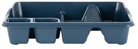 Aurora – High-Grade Large Plastic Dish Drainer and Cutlery Rack (Navy)