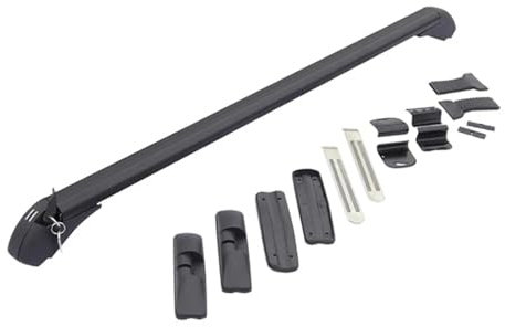 Relingträger Dachträger 1 Paar Universal Fahrzeug Auto Dach Montage Rack Schiene Bar Schwarz Aluminium Gepäckträger Mit Lock Auto Rack Dachreling Träger (Farbe : 2pcs 90cm)