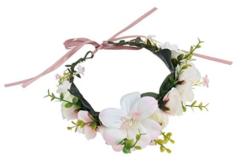 SAFIGLE Blumen-haarkranz-krone Seiden-lilien-blumengirlanden-stirnband Für Damen Leicht Zu Tragendes Böhmen-kopfstück Für Hochzeit Festival Geburtstag