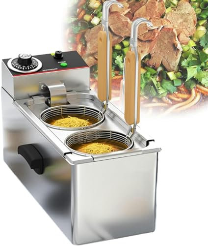 Cuiseur électrique de pâtes et de légumes, 2000 W, chauffage rapide, cuiseur de boulettes de nouilles, thermostat 30-110 ℃, équipement d'ébullition de restaurant, tube à 3 anneaux, mise hors tens