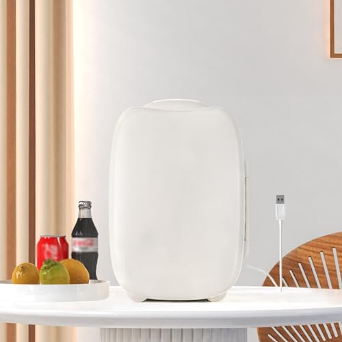 YIHANSS Mini Fridge, Portable Tiny Fridge, Single Door Compact Refrigerator For Bedroom, Dorm, Home Office, Apartment, Camping, Travel, Truck (White)
