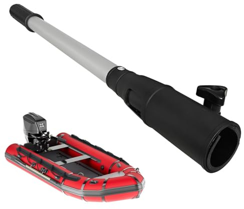 Tiller Extension Handle For Outboard Motor,trolling Motor Handle Extension,Telescopic Type Handle Extension For Tug Motor Anodized Aluminum Tube Ergonomic Handle Extendable 17.5-25Inch