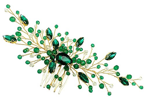 CANIGHT Kristall Haarkamm Für Braut Elegante Seitenkämme Hochzeitskopfschmuck Leicht Und Angenehm Zu Tragen Hochzeit Und Jubiläen