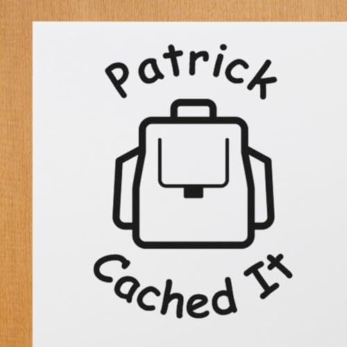 Self-Inking Geocache Stamp for Adventure Geocaching Logs - Easy Press & Print Stamping, 3/4 Size, 11 Vibrant Ink Colors - Family Fun, Educational Activities, Navigation & Geography Learning