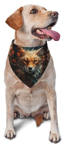 Hundhalsduk, triangulär halsduk med blomräv, hundnäsduk, söta hundtillbehör, hundhalsdukar