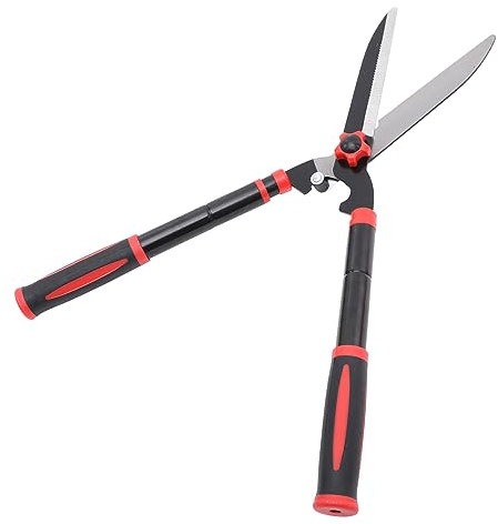 Sosoport Große Heckenschere Ausziehbar mit Sk5-stahl Gummigriffen und Anti Kollisions Design für Präzises Schneiden von Hecken und Büschen