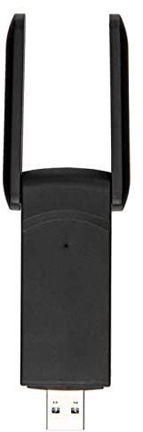 BAFOVY Adaptador WiFi USB de 1300 Mbps de 1300 Mbps para PC, Antena Doble, Diseño Ajustable, Compatible con 10/8/7, con Rendimiento de Alta Velocidad, USB 3.0 para Conexiones Estables, Calor