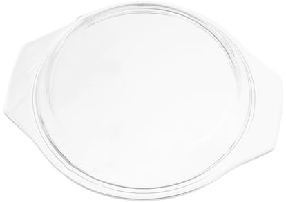 HOMSFOU Microwave Glass Food Splash Cover Heat-resistant Lid for Steaming and Baking Use Dishwasher Safe for Plates and Bowls