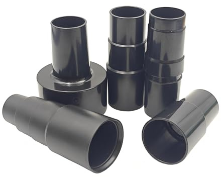 Vacuum Cleaner Plastic Hose Connector Reducer Attachments,2-1/2 inch to 1-1/4 inch, 1-3/8 inch to 1-1/4,1-1/2 to 1-3/8 to 1-1/4, 1 to 1-1/8 to 1-3/8 to 1-5/8,32mm to 32/35mm(5PCS)