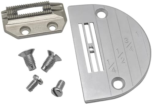 6 piezas de dientes arrastre placa aguja con tornillos n.° 149057+147150 for accesorios máquina coser industrial una sola Brother JUKI
