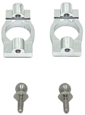 MagiDeal RC Car Caster Blocks Spare Parts Aluminum Alloy Metal Sturdy Carrier RC Car Parts for 244016 1/24 Toy Vehicles, Silver