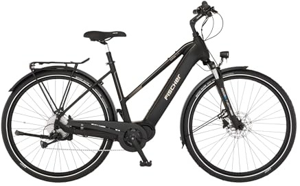 Fischer E-Bike Trekking VIATOR 4.2i Active Elektrofahrrad für Damen und Herren, RH 45, Mittelmotor 80 Nm, 36 V Akku