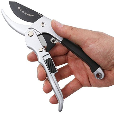 YOUTTOO Power Drive - Forbici da giardinaggio con cricchetto, incudine per alberi di frutta