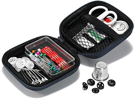 Prym 651.197 651197 Travel Nähset für die Reise S Marine Sewing Set Box, Eva, Schaumstoff, Kunststoff, Multicoloured, Einheitsgröße