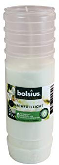 bolsius 12 x Nachfülllichter Nr.4 für Grablaterne, Nachfüllgrabkerze, Grabkerze, Kerzenlicht, Grabgestaltung, Grableuchten, Grablaterne, Gramplampe
