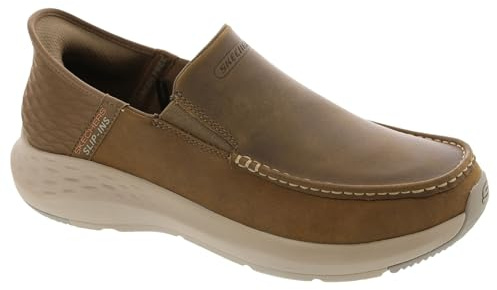 Skechers Men's Parson-Oswin Slip-in Moccasin, Desert, 10.5 UK Wide