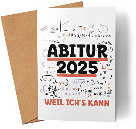 Abitur 2025 Weil Ich's Kann Karte Abiturient Abiturientin Geschenkidee Gymnasium