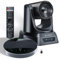 TONGVEO Konferenzraum-Kamera-System mit Bluetooth-Mikrofon, 3X optischer Zoom 1080P 60fps USB 3.0 PTZ-Kameraund Bluetooth-Freisprecheinrichtung mit Mikrofonen für Teams, Zoom, OBS, Skype