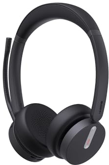 Yealink BH70 Dual Teams USB-C Bluetooth Headset mit Mikrofon, 35 h Sprechzeit, ANC mit 3 Mikrofonen, 91 g, kabellos, Microsoft Teams zertifiziertes Arbeits-Headset für PC