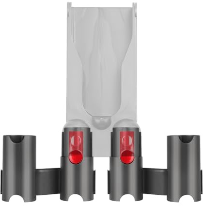 LESAMG Docking Station Expansion Storage Rack Mount Holder for Dyson V7 V11 V8 V10 V12 V15 Vacuum Cleaner Attachment Organizer, Gray