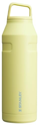 Stanley IceFlow - Botella de agua de transporte con tapón y tapón de cuello ancho, ligera y resistente al agua, para viajes y deportes, acero inoxidable termo - Libre de BPA - Pomelo