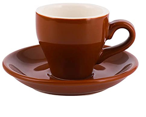 Bicchieri tazze di vetro, piccoli mini cucchiai, tazze da caffè Tazzine e piattini for caffè espresso Semplicità colorata Set di tazze e piattini in ceramica di piccola capacità for tazze da caffè for