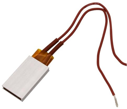 BGFIVKAD Élément Chauffant 12V 24V 35x21x5mm, 4 pièces, Thermostat de Chauffage, Coque en Aluminium, Plaque chauffante en céramique(12V80Degree2-5W)