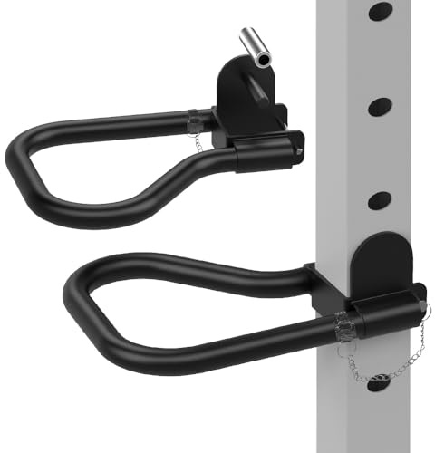 Attacco per barra per squat da 7,6 x 7,6 cm, con fori da 2,5 cm o 5/8, set di 2 impugnature multiple per tuffi, file invertite, flessioni, trazioni australiane