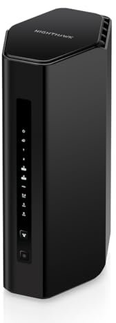 NETGEAR Router Nighthawk WiFi 7 (BE9300) - Funzioni di sicurezza, velocità wireless 9,3 Gbps, porta Internet da 2,5 Gigabit, router di gioco Tri-Band, copre 2.500 piedi quadrati, 100 dispositivi, VPN