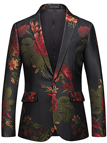 OBiQuzz Tuta da uomo, casual, alla moda, tinta unita, da uomo, con ricamo, da uomo, Nero , 6XL