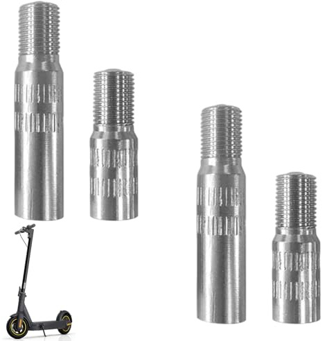 MniimaLuxe 4 Stück Ventilverlängerung Autoventil,Ventilverlängerungen,Adapter Autoventil Verlängerung Ventil,Reifenventil Verlängerung Ventilverlängerung für Xiaomi E Scooter,Auto,(39mm+27mm)