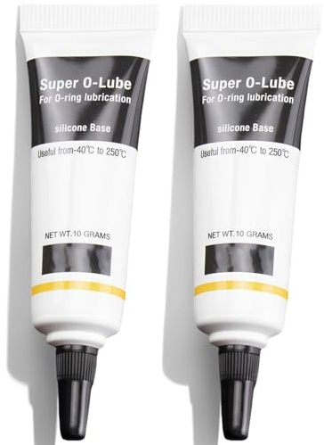 Silicone Grease for O-Rings & Plumbing, Waterproof Lubricant for Faucets, Valves, and Plumbing Seals, Long-Lasting & Non-Toxic Formula 2pcs