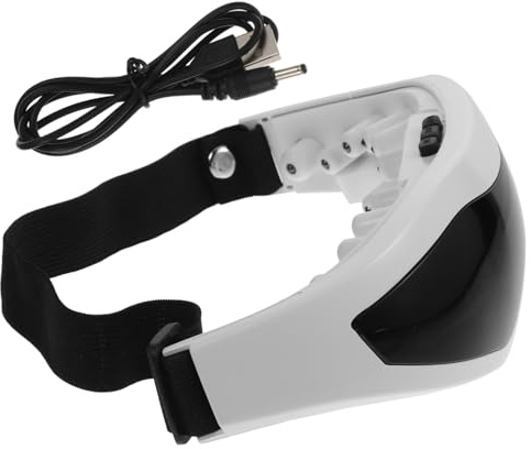 TOYANDONA Masajeador De Ojos Eléctrico Portátil Usb Pequeño, Masaje Multifrecuencia Para Aliviar Fatiga Ocular, Diseño Ergonómico Puente Nasal Curvo, Cuidado Ocular En Casa y Viajes