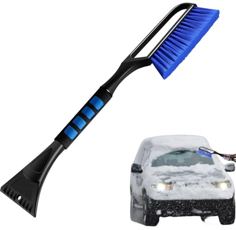 Raschiaghiaccio Per Auto - Pala Da Neve In ABS EVA | Strumento Per La Pulizia Invernale Da 23,62 Pollici – Sbrinatore Parabrezza Multifunzione – Ideale Per Auto, Camion, SUV E Per L'uso In Climi Fredd