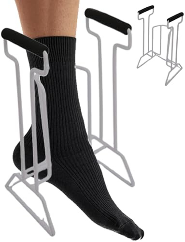 Små stödstrumpor och strumpapplikator – påklädningshjälp för att lägga kompressionsstrumpor för kvinnor män för att hjälpa till att sätta strumpor | Cômpression Sock Assist Device Stabilt stöd