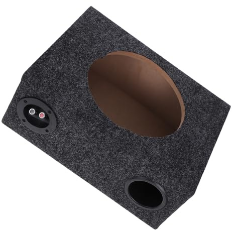 Abaodam Caisson de Basses Voiture 10 Pouces Boîtier Vide Ultra-Fin en Bois pour Subwoofer Véhicule, Système Audio Automobile, Accessoire Intérieur Camion Routier, Compatible Caisson