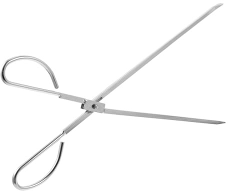 Artibetter Pince à Charbon pour Saisir Déchets et Braises en Acier Inoxydable Multi-usage Résistante la Chaleur Ustensile Pratique pour Barbecue Extérieur