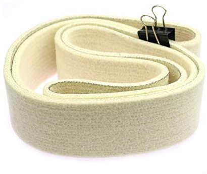 Banda de lijado de fieltro de lana de 1 pieza 686/1220/1829/2000 x 50 mm para esmalte de espejo de tubería de acero inoxidable