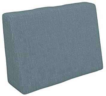 POKAR Euro Pallet Pillow - 1x side cushion 60x40cm, cold foam, removable covers, Home and Garden Furniture DIY, pillow-backrest, for summer house sofa, indoor outdoor, without pallets, blue
