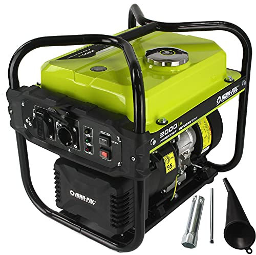 Generatore di corrente ad Inverter Potenza Silenziato Gruppo Elettrogeno 4 Tempi Benzina (2000W 119CC)