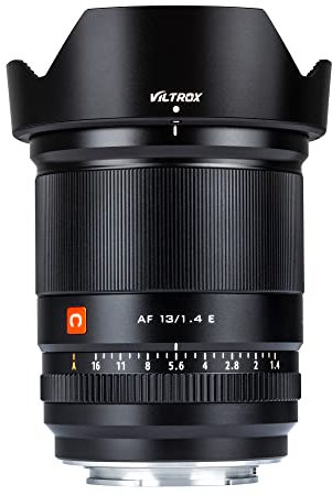 VILTROX 13mm F1.4 f/1.4 Auto Focus E Mount Lens Ultra Wide Angle APS-C Large Aperture Eye Focus Prime Lens for Sony E-Mount A6500 A6400 A6300 A6000 A7RⅣ A7RⅢ A7Ⅲ A7RⅡ A7Ⅱ A7S A7R A7 A9 A9II