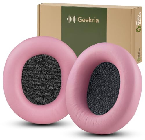 Geekria NOVA Replacement Ear Pads Compatible with Audio Technica ATH-M50X, M50XBT, M50XBT2, M50x ENSO, M50, M40X, M30, M20, M10 Headphones, Repair Parts (Pink)