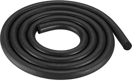 sourcing map Caoutchouc Mousse Joint étanchéité, 8mm Diamètre x 4m Long Rond EPDM Caoutchouc Décapage pour Bricolage Joint, Entrepôt, Tampons, Mousse Tubes, Artisanats, Maison Sceau