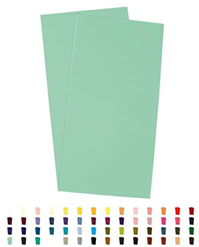 Sandras Bastelladen 2er Set Kerzen Verzierwachsplatten - 200 x 100 x 0,5mm Pastellgrün