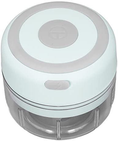 Mini hachoir à ail électrique, lame en acier inoxydable de qualité alimentaire, forte puissance USB, presse-ail électrique pour hacher l'oignon et le gingembre (couleur : vert, taille : 250 ml)