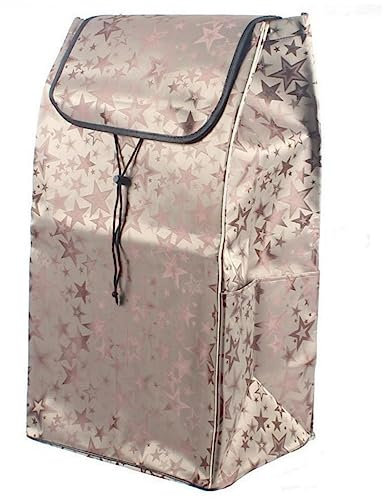 Replacement Bag for Shopping Trolley - 72 L Waterproof Oxford Fabric Hand Cart Storage Bag, 37.5 × 28.5 × 67 cm