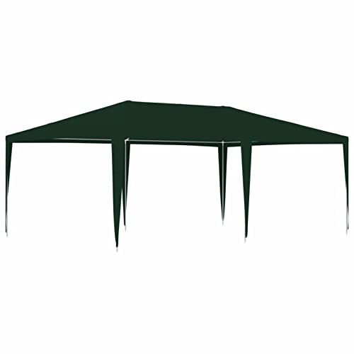 ARKEM Gazebo Professionale 4x6 m Verde 90 g/m²,Gazebo Pergola Con Telo Impermeabile Richiudibile E Struttura Rettangolare In Acciaio Inossidabile Ad Alta Densità, Per Arredo Giardino, Terrazzo e Attiv
