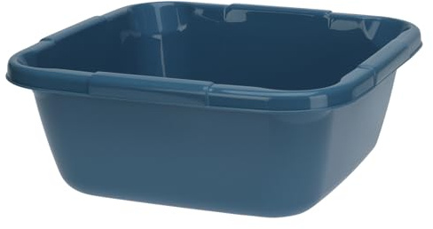 HAC24 Quadratische Kunststoff-Spülschüssel 14 L – Dunkelblau